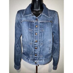 Lucky Brand Denim Trucker Jean Jacket Womens Size Small Cute Chore Coat Western
